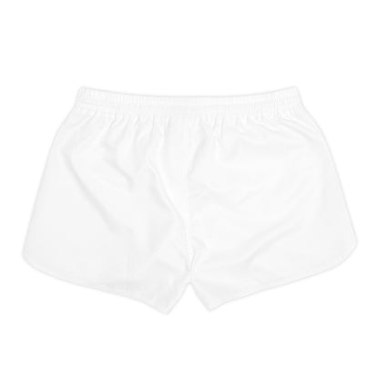 White Women's Casual Shorts – Minimal Aesthetic Lounge & Athletic Shorts