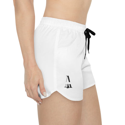 White Women's Casual Shorts – Minimal Aesthetic Lounge & Athletic Shorts